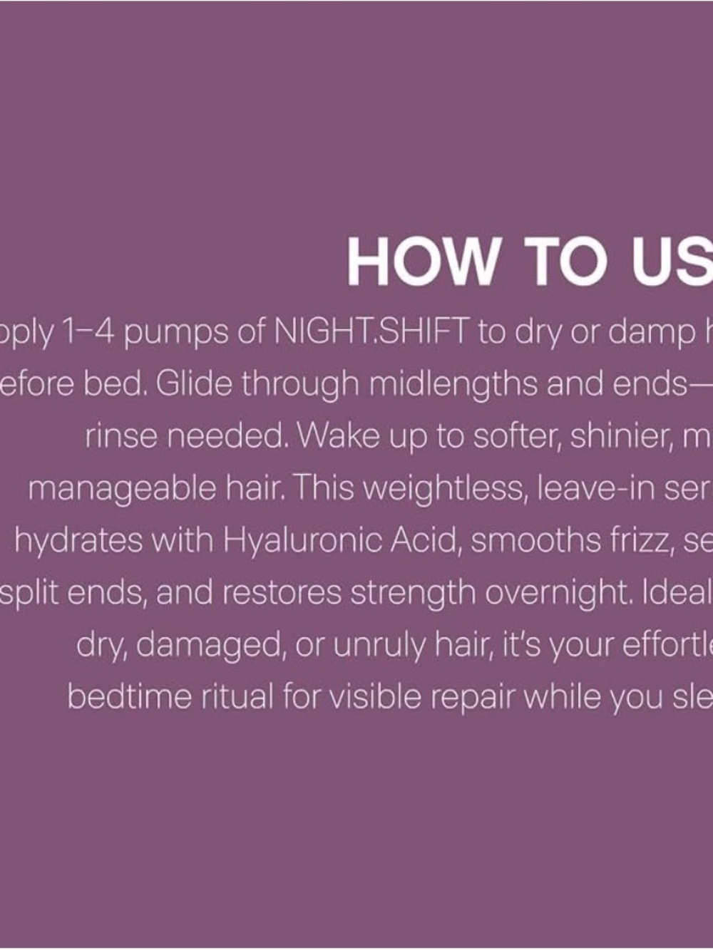 KEVIN.MURPHY Night.Shift Restorative Serum - Picture 3 of 3